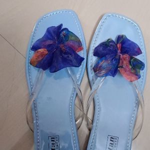 Flats Flower Blue