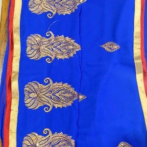 Women Fashion Cotton Linen Saree