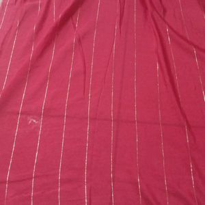 Fancy Pink  Zari Work Saree