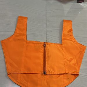 Orange Crop Top - La Chic Pick XS Size