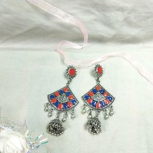 Traditional Jhumka Long Earrings