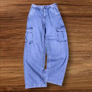 H&M Blue Baggy Denim