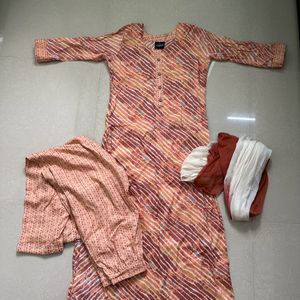 Orange Kurta Set