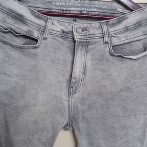 Acid Wash Grey Denim Pant (Men)