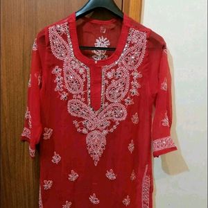 Chikankari Kurta With Inner