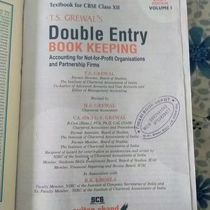 Class 12 Double Entry Book Keeping Ts Grewal