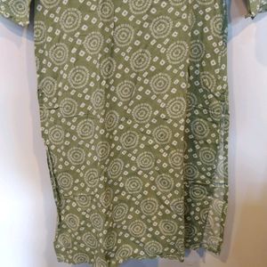 Zudio Green Kurta(Women)