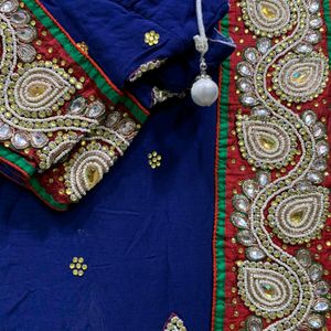 Royal Blue Exclusive Wedding Saree