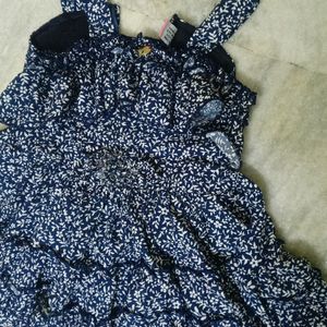 Frock With Cap For Baby Girl