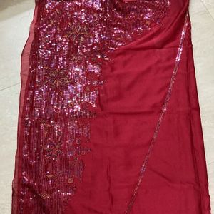 Red party Special Saree