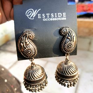 Antique Gold Bali Jhumka