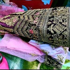 🩷 Pink Lehnga Double Cancan Layer