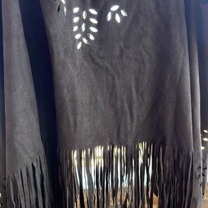 Black Boho Fringes Jacket