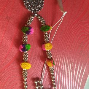 Oxidised Necklace With Earings