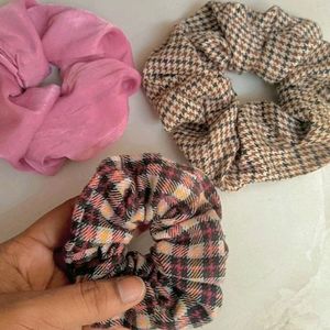 Cute Satin Scrunchies For Girls