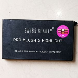 Swiss Beauty Pro Blush And Highlight Palette