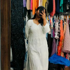 Malmal Chikankari Kurti🌷SALE🌷