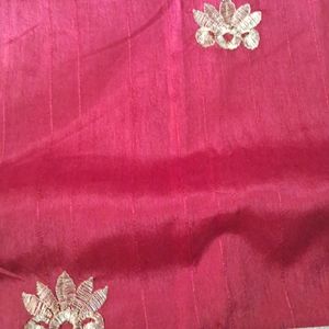 Art Silk Saree With  Out  Blouse  Piece