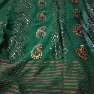 Combo Offer ...full Embroidery Work Saree WITH