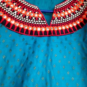 Blue party wear Kurta