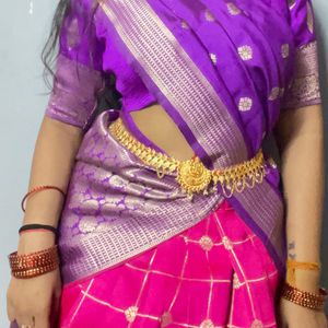 South Indian Half Saree Full Stitched