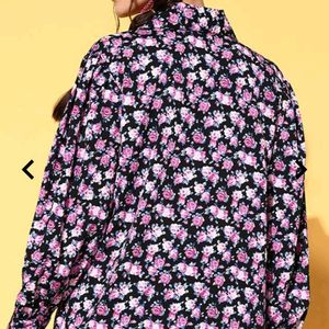 Y2k  Pinteresty Floral Print Shirt