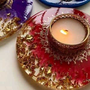 Resin Candle Holder