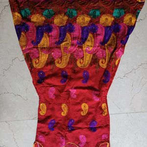 Red Embroidered Kurti