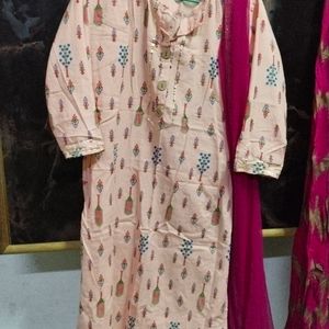 Cotton Kurti Sharara With Dupatta