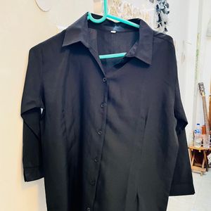 Solid black shirt