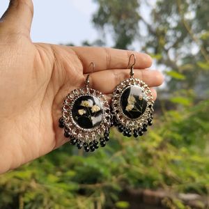 Resin Black Jhumka