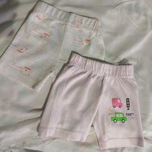 Combo Of Cute Newborn Shorts😍