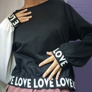 It Is 2 In 1 Sweatshirt With Black And White Colou