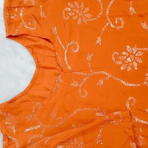 Kurta Set With Printed Dupatta