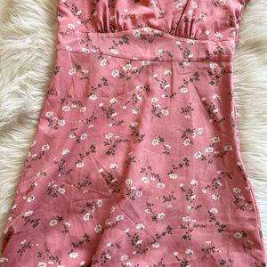 Pink Floral Dress