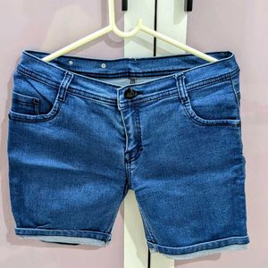 A Denim shorts