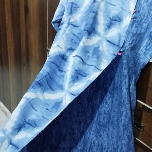 Blue Cotton Kurti