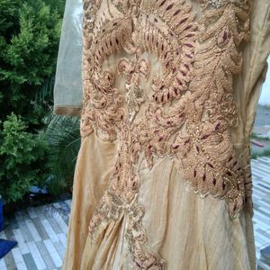 Golden Women Gown