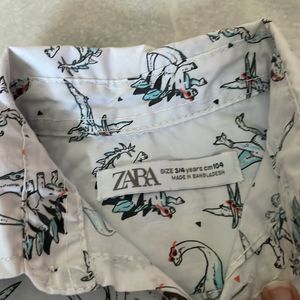 Kids Zara Shirt ,pantalooon Junior Shorts