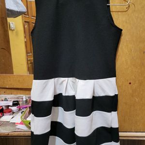 Black N White Mini Dress