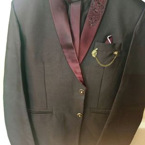 Coat Suit New (Wine Colour)