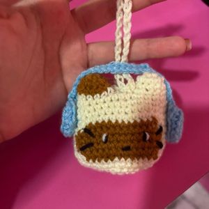 !!RESTOCK!! Crochet Kitty With Headphones Keychain