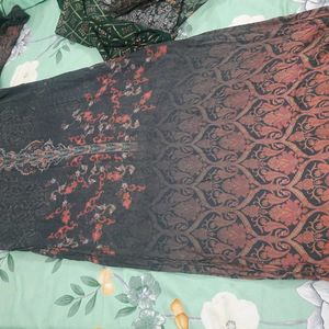 Charcoal Kurta With Lining