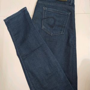 NAVY BLUE COTTON CHUDIDAR SKINNY JEANS