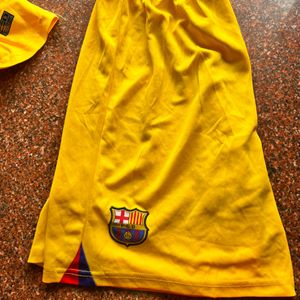 Bright Yellow FCB sports Jersey