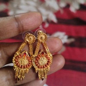 One Gram Gold haar With  Earing