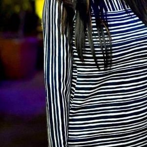 Stripes Dress For Parties