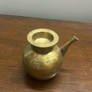 Pure Brass Gadwi Beautiful With Lid