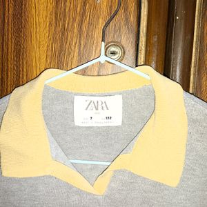 Zara Girls Polo Shirt Gray