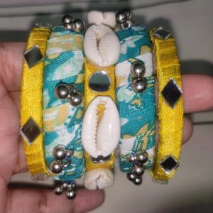 Yellow N Blue Shade Bangles 💙💛